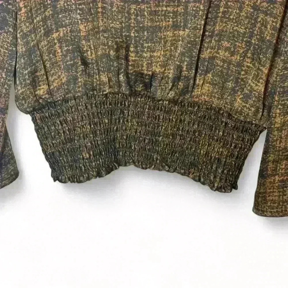 Michael Kors-Brown/Black Argyle/Diamond Blouse w cinched bttm -Women’s… - Picture 3 of 6